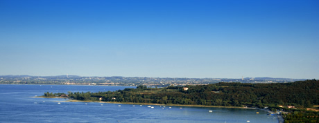 Peninsula in lake Garda photo