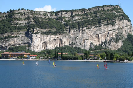 Windsurfing lake Garda italy photo