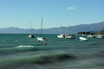 Barche Montagne E Il Lago Di Garda