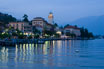 Gardone Riviera Di Sera Sul Lago Di Garda